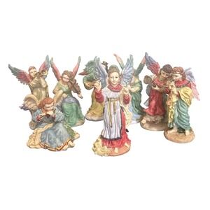 VTG IRS The Band Of Angels 1993 Set w/Conductor Figurines Christmas Orchestra